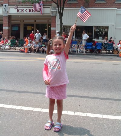 Todd and Jennifer's granddaughter at the Westerville Parade.